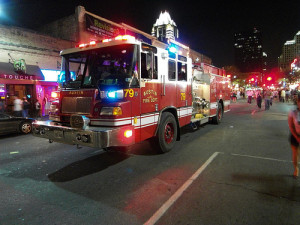 Austin Firetruck at Accident